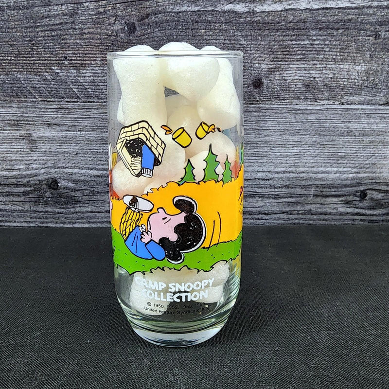 Load image into Gallery viewer, Peanuts Linus McDonalds Drinking Glass Vintage Schultz Cartoon Tumbler 1968