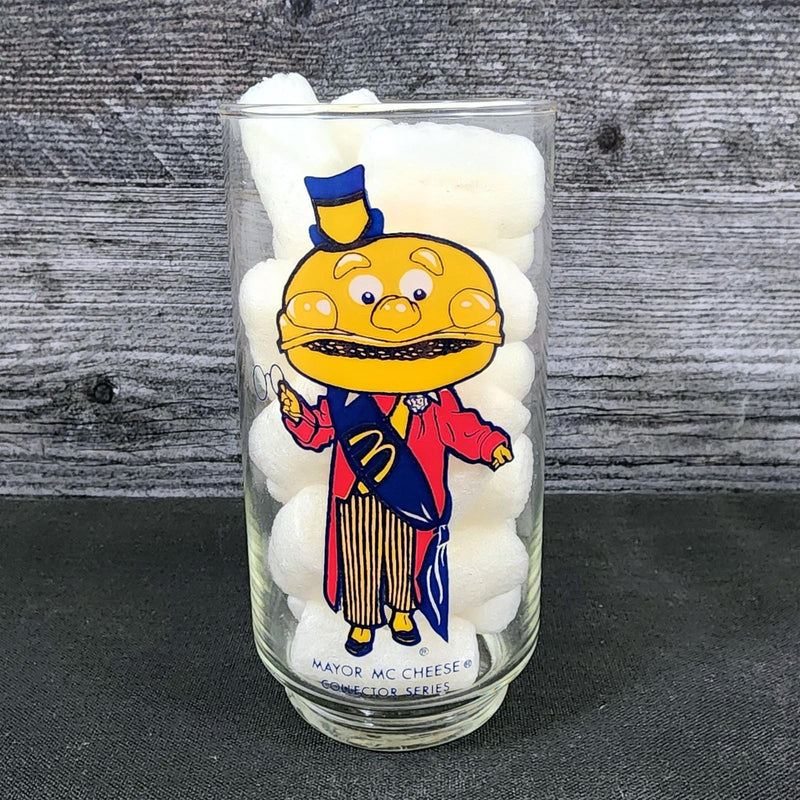Load image into Gallery viewer, McDonalds Mayor McCheese Drinking Glass Vintage 1970 Collectible Tumbler