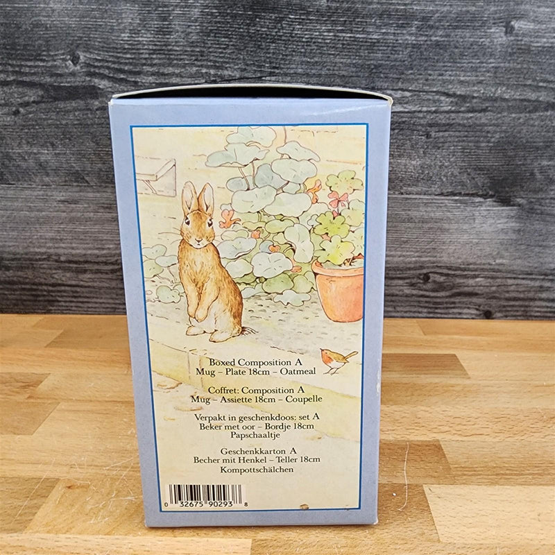 Load image into Gallery viewer, Wedgwood Peter Rabbit Child's 3-Piece Set Plate Bowl Cup Nib Beatrix Potter