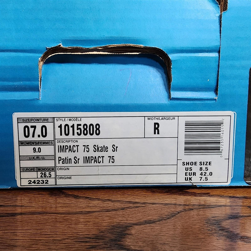 Load image into Gallery viewer, Bauer TUUK Ice Hockey Skates Supreme 75 Adult Black Stainless Steel Size Men 7