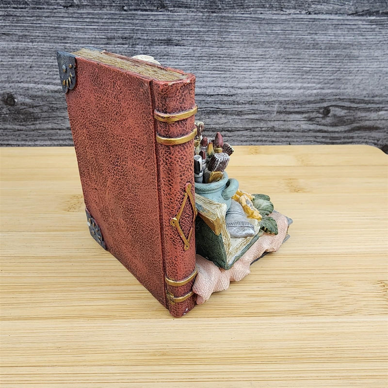 Load image into Gallery viewer, Book Ends Floral Decor Victorian Roses, Candle & Classic Books