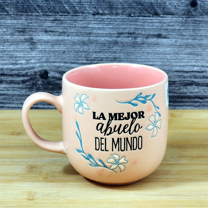 Load image into Gallery viewer, Spanish Coffee Mug La Mejor Abuelo Del Mundo "Best Grandpa" Cup Blue Sky Ceramic