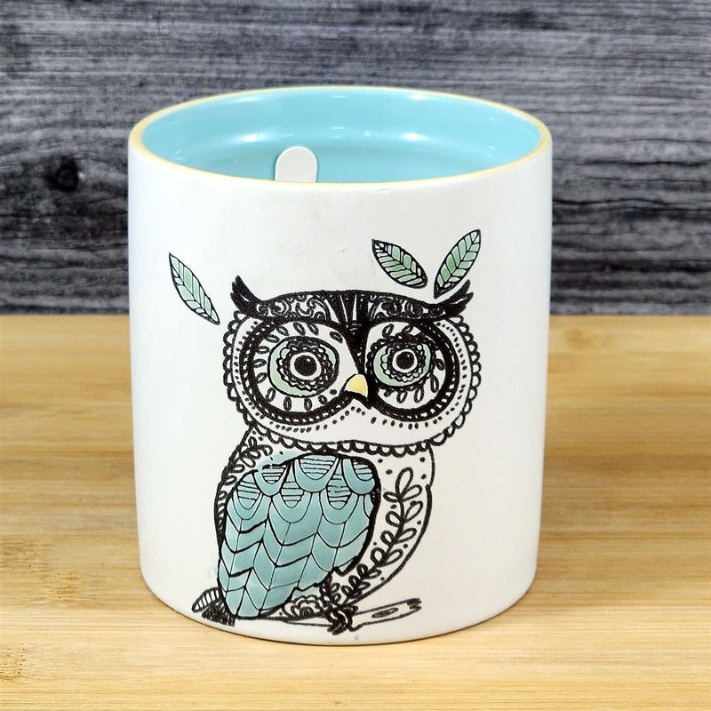 Load image into Gallery viewer, Owl Stoneware Candle Noir Scent Essential Oils 11oz Blue Sky