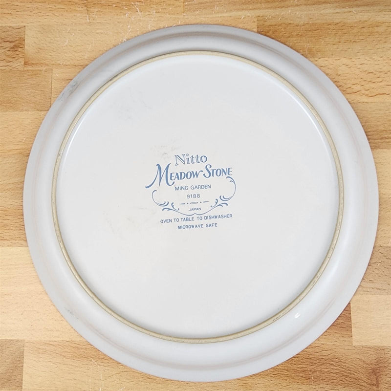 Load image into Gallery viewer, Nitto Meadow Stone Ming Garden Set of 2 Salad Plates Pastel Flowers 9188 Ceramic