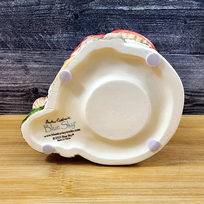 Load image into Gallery viewer, Nesting Mushroom Candle House Tea Light Ceramic Cottage Goldminc Blue Sky