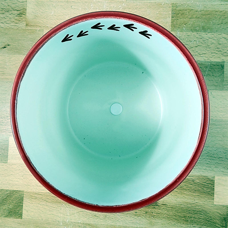 Load image into Gallery viewer, Chicken Planter 6.5" Utensil Holders Farm Barnyard Ceramic Canister Blue Sky
