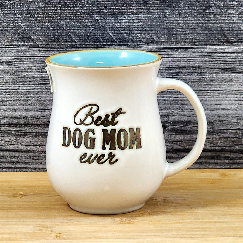 Load image into Gallery viewer, Mom Dog Lover Coffee Mug Inspirational Ceramic Tea Cup Blue Sky 21oz