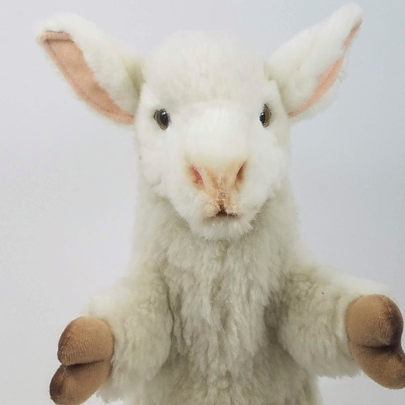 Load image into Gallery viewer, Lamb Hand Puppet by Hansa True to Life Look Soft Plush Animal Learning Toys