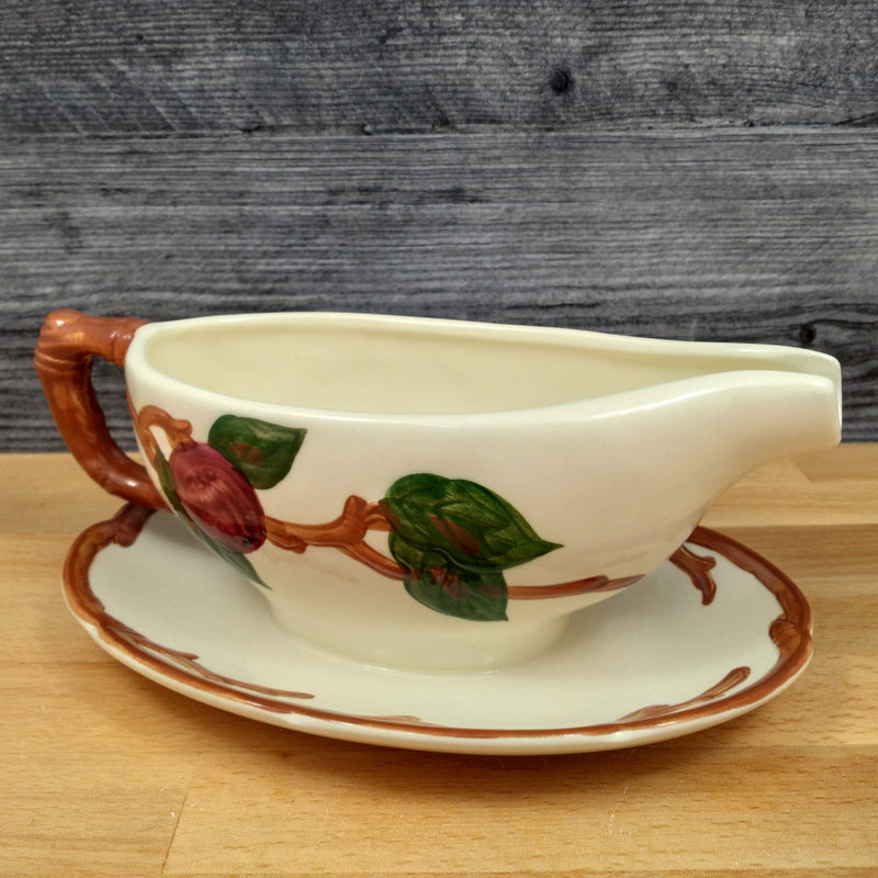 Load image into Gallery viewer, Franciscan Apple Gravy Boat with Attached Underplate USA Mark Ceramic VTG