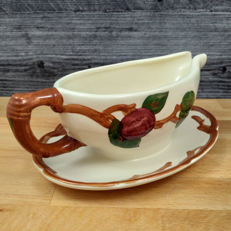 Load image into Gallery viewer, Franciscan Apple Gravy Boat with Attached Underplate USA Mark Ceramic VTG
