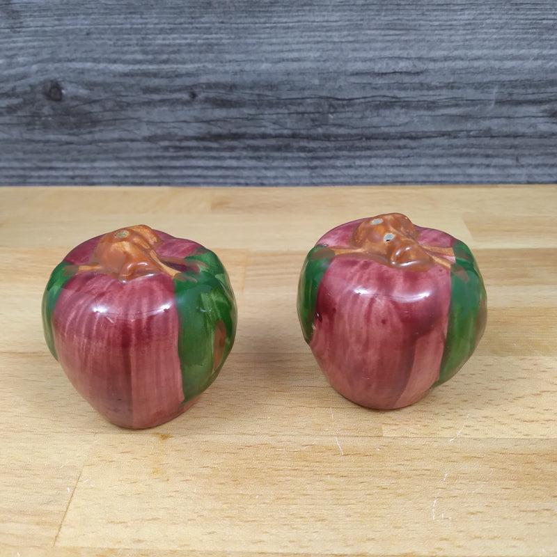 Load image into Gallery viewer, Franciscan Apple Salt and Pepper Set Red Farm USA Mark Earthenware