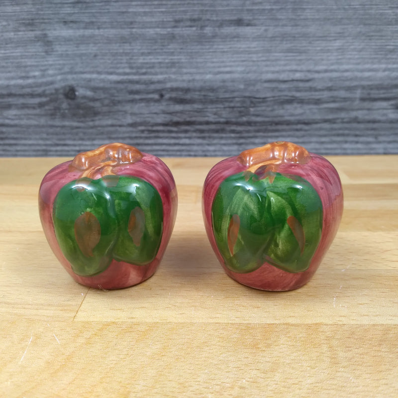 Load image into Gallery viewer, Franciscan Apple Salt and Pepper Set Red Farm USA Mark Earthenware