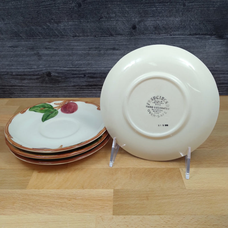 Load image into Gallery viewer, Franciscan Apple Tea Cup & Saucer Set of 4 Coffee Mugs Ceramic