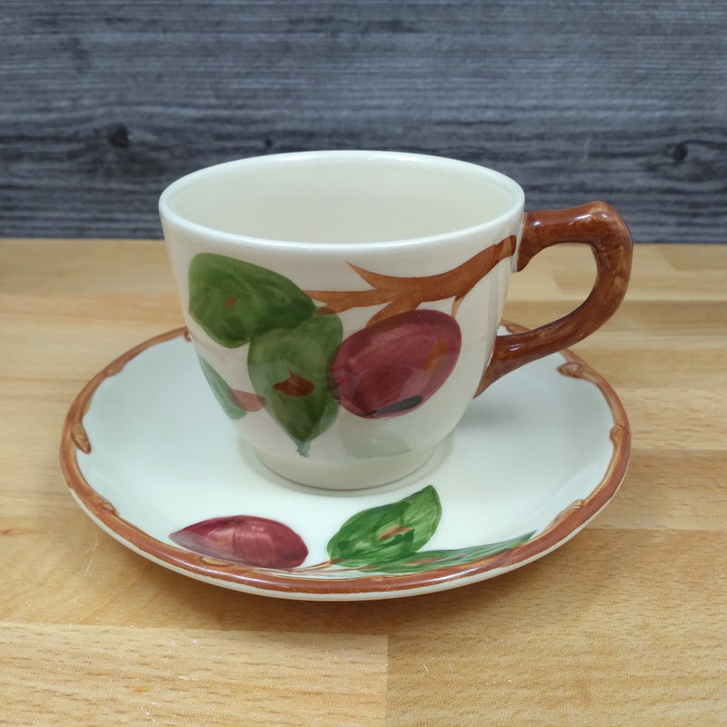 Load image into Gallery viewer, Franciscan Apple Tea Cup & Saucer Set of 4 Coffee Mugs Ceramic