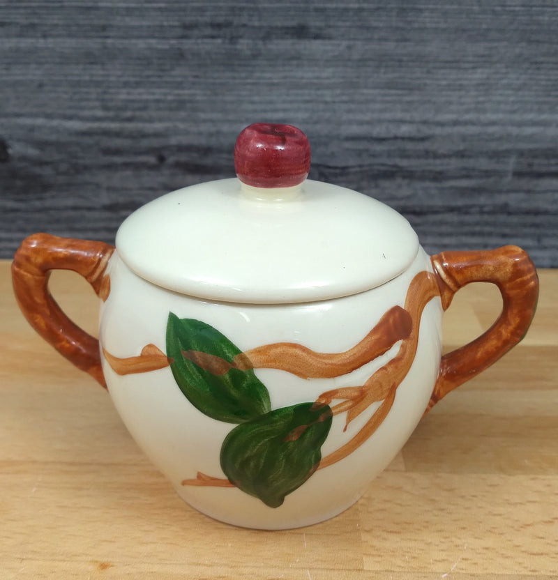 Load image into Gallery viewer, Franciscan Apple Sugar Bowl and Lid American California USA Stamp
