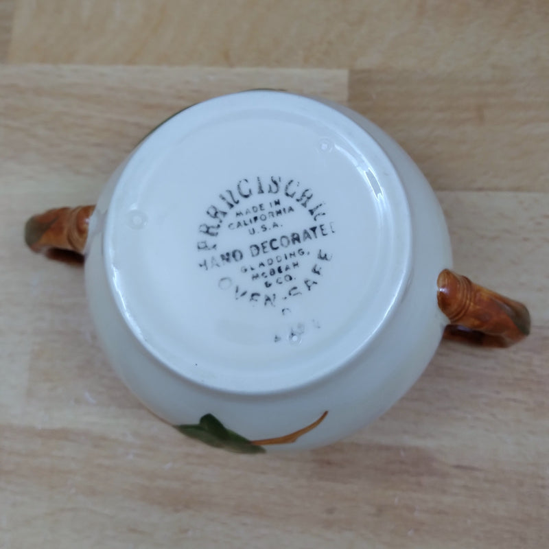 Load image into Gallery viewer, Franciscan Apple Sugar Bowl and Lid American California USA Stamp