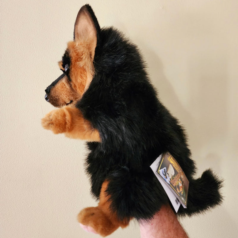 Load image into Gallery viewer, German Shepherd Dog Puppet by Hansa True to Life Look Plush Animal Learning Toy