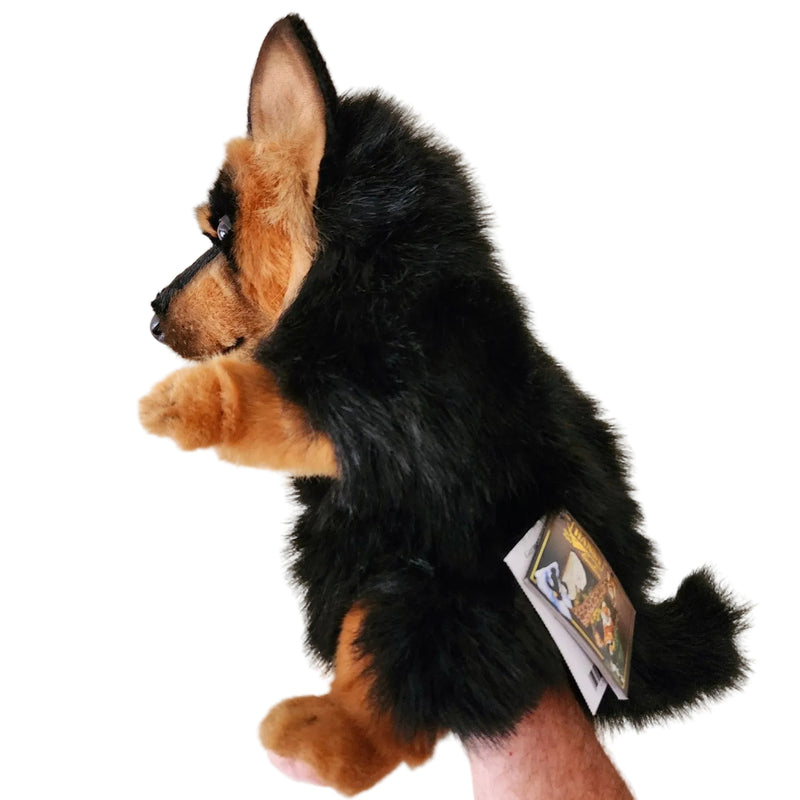 Load image into Gallery viewer, German Shepherd Dog Puppet by Hansa True to Life Look Plush Animal Learning Toy