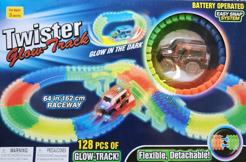 Load image into Gallery viewer, Twister Glow in the Dark Track Racer