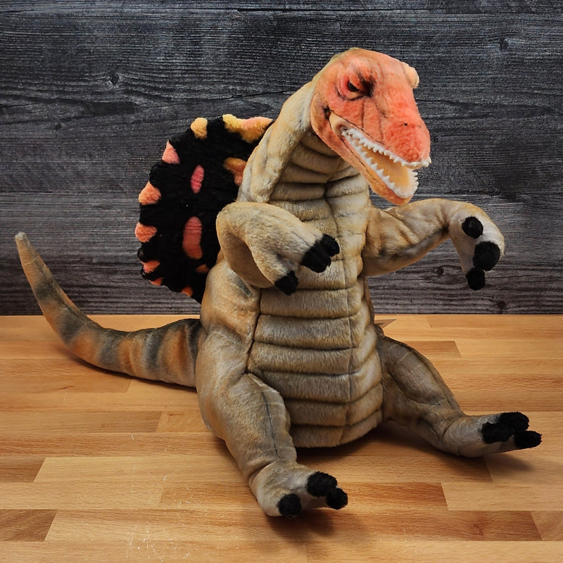 Load image into Gallery viewer, Spinosaurus Dinosaur Hand Puppet Hansa True to Life Look Plush Learning Toys
