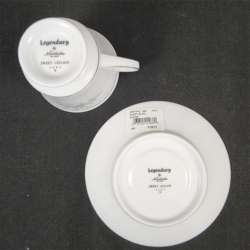 Load image into Gallery viewer, Noritake Sweet Leilani Set of 4 Tea Cup & Saucer Coffee Mug Legendary 3482