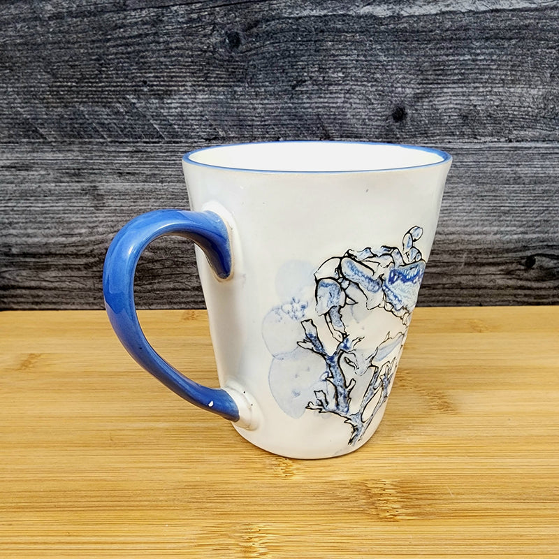 Load image into Gallery viewer, Chesapeake Bay Crab Coffee Mug 16oz (473ml) Embossed Ceramic Tea Cup Blue Sky