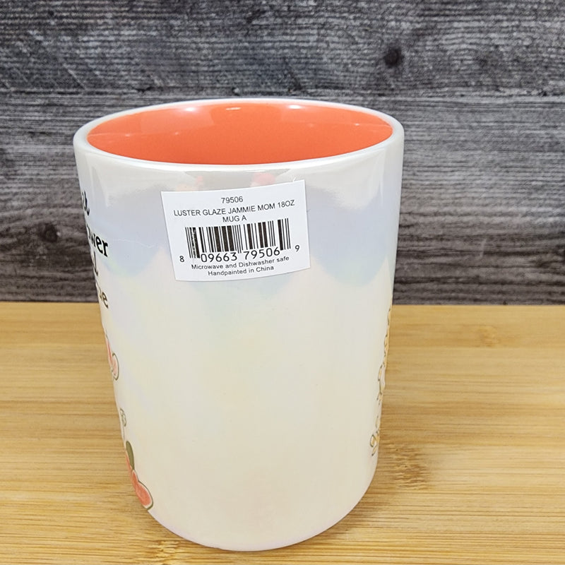 Load image into Gallery viewer, Mom Coffee Mug Ceramic Embossed Luster Glaze Tea Cup Mother by Blue Sky