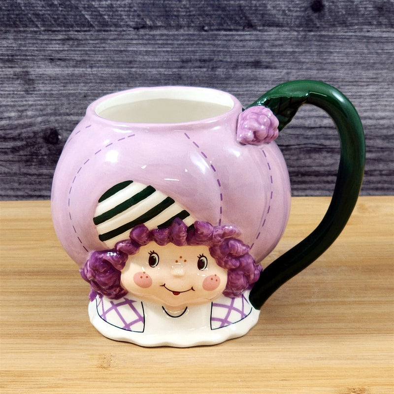 Load image into Gallery viewer, Raspberry Tart Coffee Mug 3D Ceramic Girl Face Tea Cup Blue Sky Goldminc