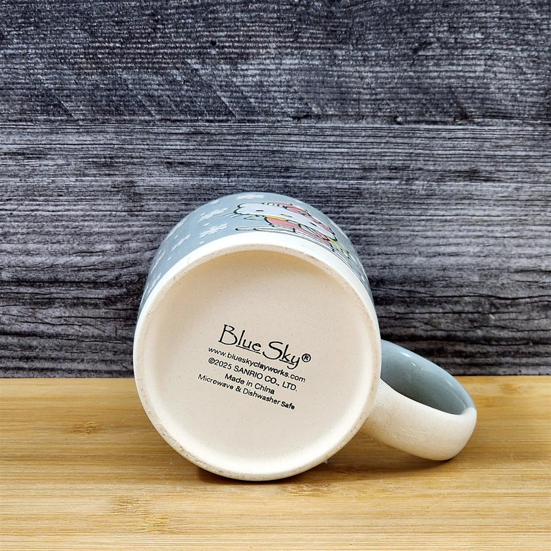 Load image into Gallery viewer, Hello Kitty Downhill Skiing Coffee Mug Ceramic Tea Cup Blue Sky Embossed 18oz