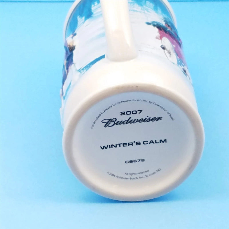 Load image into Gallery viewer, 2007 Budweiser Stein Christmas Mug Box & COA Winter's Calm CS678 Ceramarte