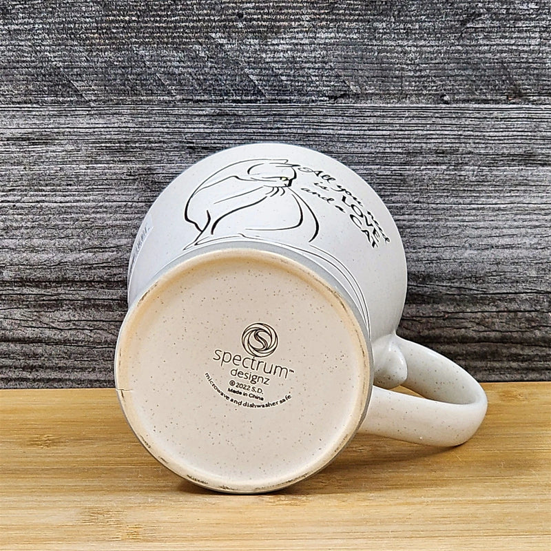 Load image into Gallery viewer, Cat Saying Coffee Mug Love Tea Cup Ceramic Pink Whimsical by Blue Sky 18oz