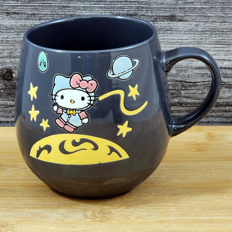 Load image into Gallery viewer, Hello Kitty Outer Space Mug Ceramic Holiday Coffee Tea Cup 21oz Blue Sky