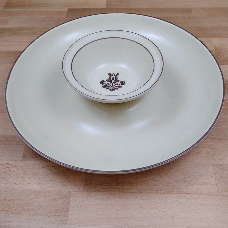 Load image into Gallery viewer, Pfaltzgraff Village Chip Bowl Plate for Chip-n-Dip 11 inch