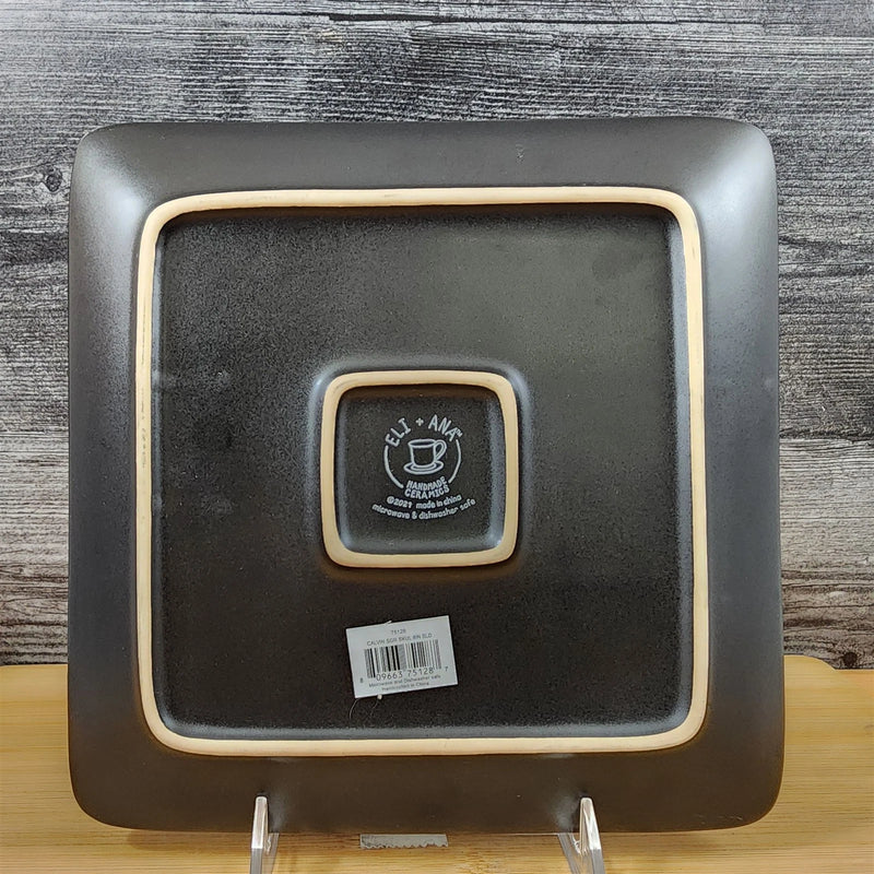 Load image into Gallery viewer, Halloween Sugar Skull Day of the Dead Square Salad Plate 8" Blue Sky