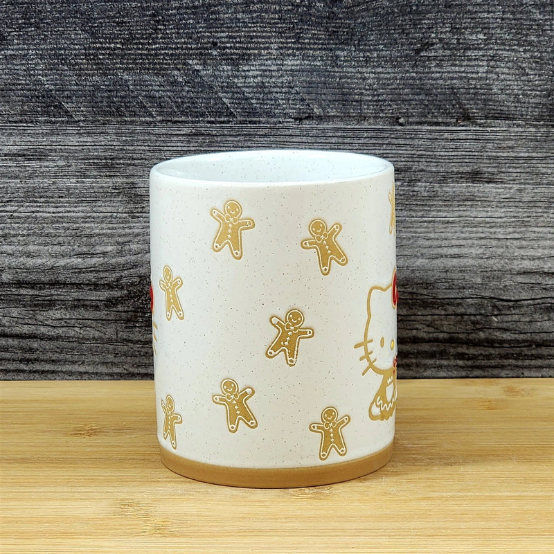 Load image into Gallery viewer, Hello Kitty Christmas Coffee Mug Gingerbread Blue Sky Ceramic Holiday Cup 16oz