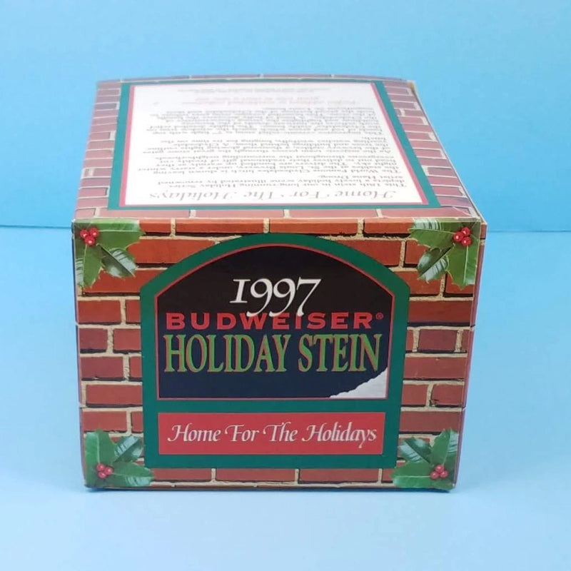 Load image into Gallery viewer, 1997 Budweiser Christmas Stein Home For The Holidays Mug COA Ceramarte CS313
