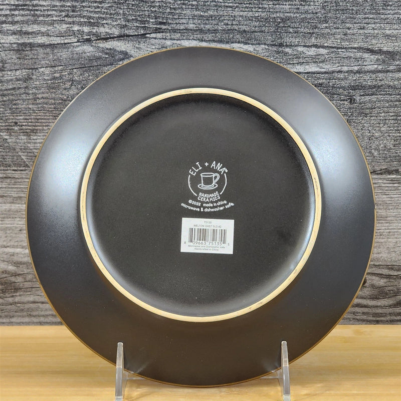 Load image into Gallery viewer, Halloween Happy Ghosts Round Ceramic Salad Plate 8" Blue Sky ELI and ANA