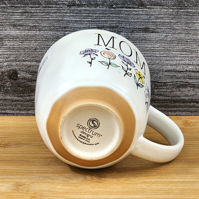 Load image into Gallery viewer, Mom Coffee Mug Ceramic Floral Pink Tea Cup Mother by Blue Sky 18oz Embossed