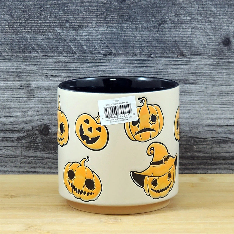 Load image into Gallery viewer, Halloween Jack-o-Lanterns Pumpkin Mug Ceramic Coffee Tea Cup by Blue Sky 18oz