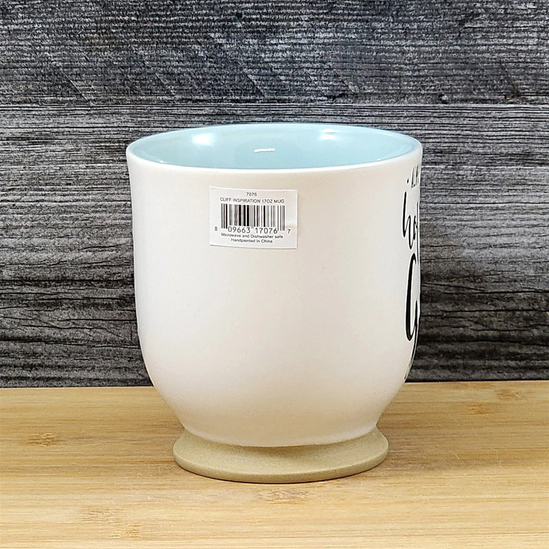 Load image into Gallery viewer, Religious Coffee Mug Hosea 12:6 Inspirational Tea Cup Ceramic Blue Sky 17oz