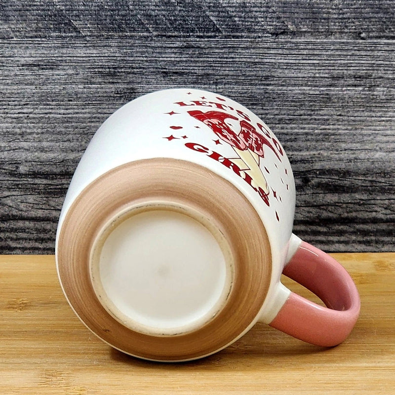 Load image into Gallery viewer, Country Western Coffee Mug Pink Southwest Cowgirl Ceramic Tea Cup Blue Sky 18oz
