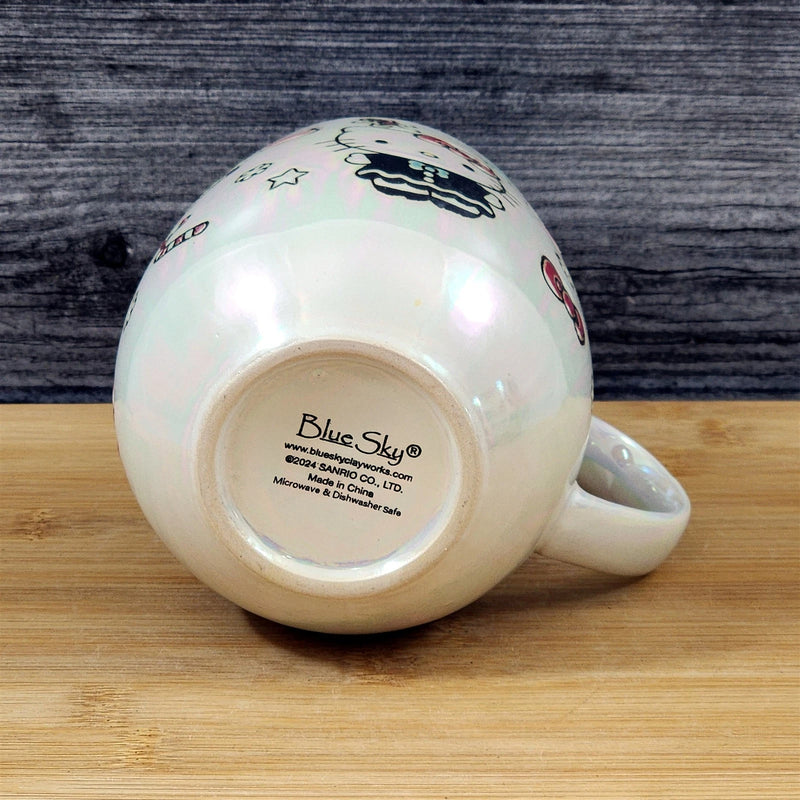 Load image into Gallery viewer, Hello Kitty Mug Pink Christmas Holiday Coffee Tea Cup Ceramic Blue Sky 21oz
