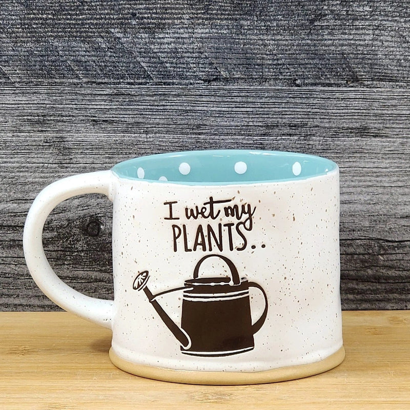 Load image into Gallery viewer, Garden Lover Coffee Mug Watering Can Humor White Tea Cup Ceramic Blue Sky 18oz