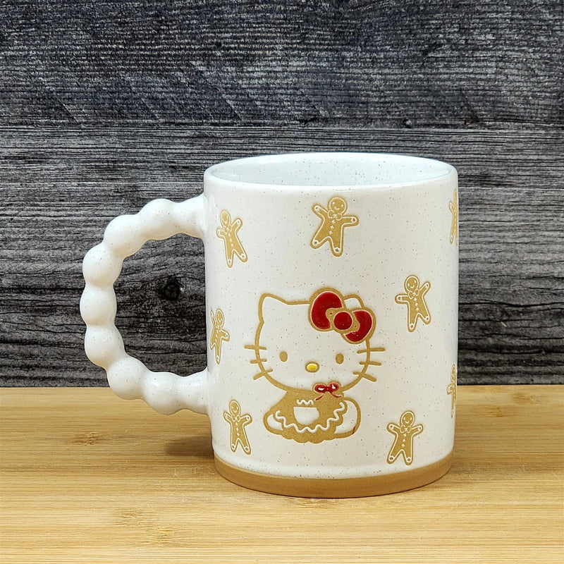 Load image into Gallery viewer, Hello Kitty Christmas Coffee Mug Gingerbread Blue Sky Ceramic Holiday Cup 16oz