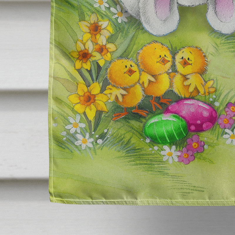 Load image into Gallery viewer, Easter Bunny and Eggs Flag Canvas House Size