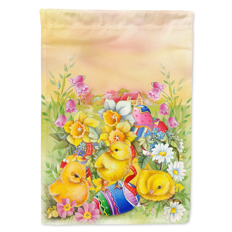 Load image into Gallery viewer, Easter Chicks and Eggs Flag Canvas House Size