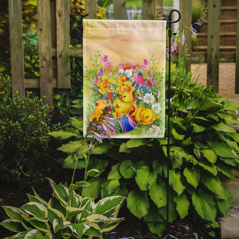 Load image into Gallery viewer, Easter Chicks and Eggs Garden Flag - Outdoor Decorative Yard Flag