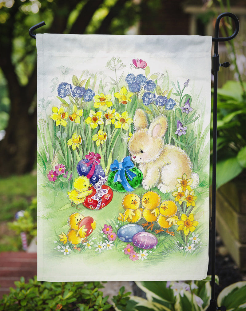 Load image into Gallery viewer, Easter Chicks and Bunny Garden Flag - Outdoor Decorative Yard Flag
