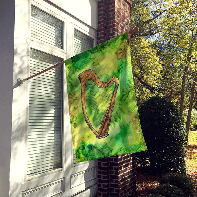 Load image into Gallery viewer, Irish Harp Flag Canvas House Size