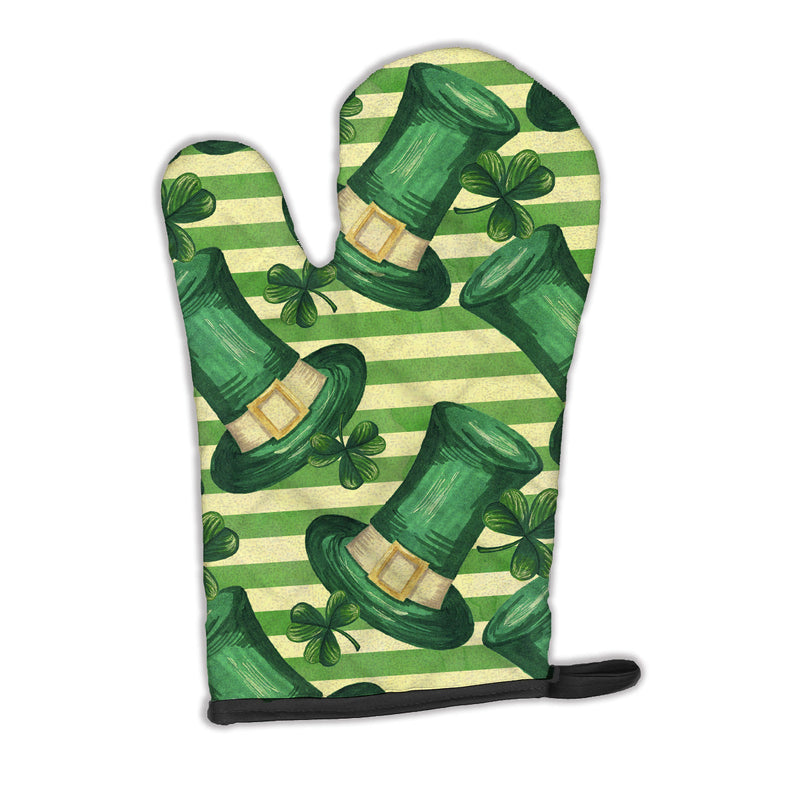 Load image into Gallery viewer, Watercolor St Patrick's Day Leprechaun Hat Oven Mitt